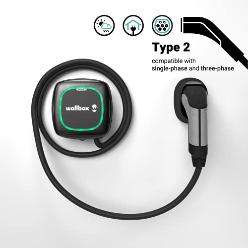 Wallbox Pulsar Plus Cargador para vehículos eléctricos con potencia ajustable de hasta 22 kW WiFi Bluetooth PLP1-0-2-4-9-002