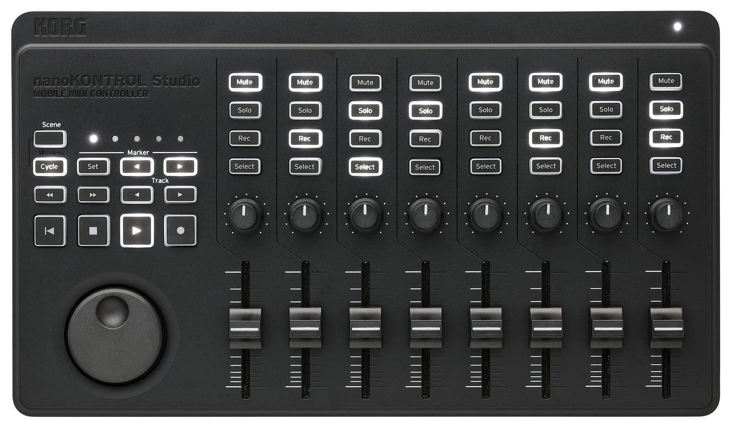 VOX - Superficie de control MIDI Korg NanoKonstBluetooth/USB con 8 atenuadores e interruptores retroiluminados