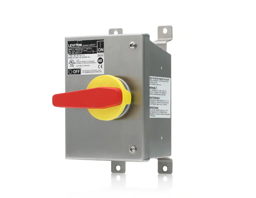 Leviton MDS3-ST Non-Fused Powerswitch 30 Amp 600-Volt Type 304 Stainless Steel