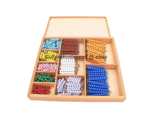 NEW Montessori Sensorial Material - Bead Decanomial (Multiplication Bead Bar Lay