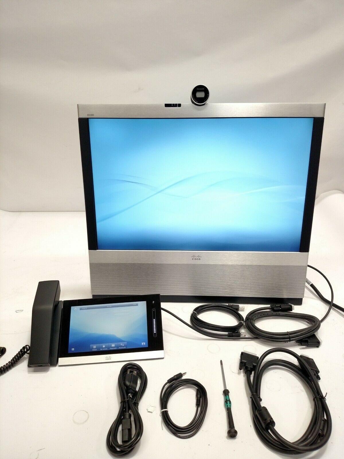 CISCO CTS-EX90 TTC7-19 TELEPRESENCE VIDEO SCREEN CONFERENCE SYSTEM W/ TTC5-07