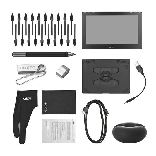 15.6 " H-IPS LCD Graphics Drawing Tablet Non-slip Back Design+8192 Stylus Pen