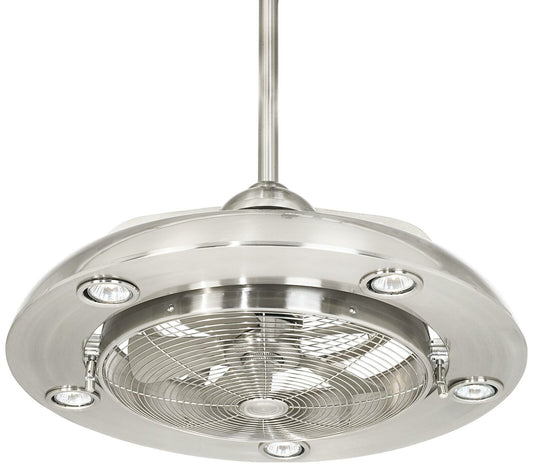 24" Segue Possini LED Brushed Nickel Ceiling Fan