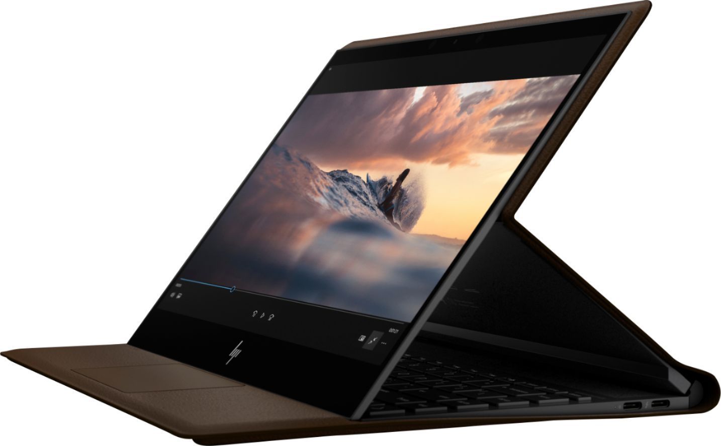 HP - Spectre Folio Leather 2-in-1 13.3" Touch-Screen Laptop - Intel Core i7 -...