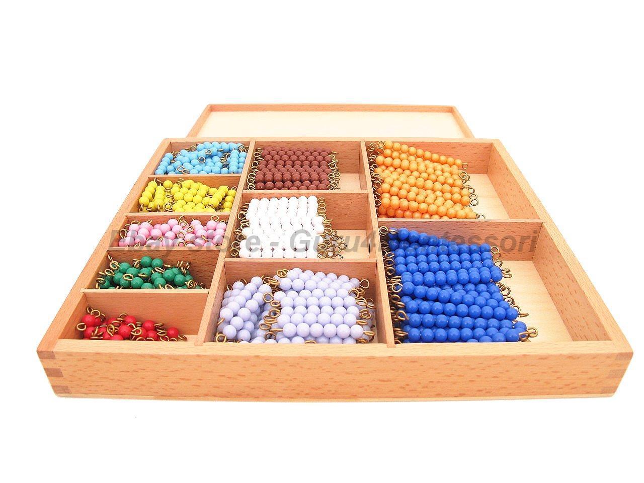 NEW Montessori Sensorial Material - Bead Decanomial (Multiplication Bead Bar Lay