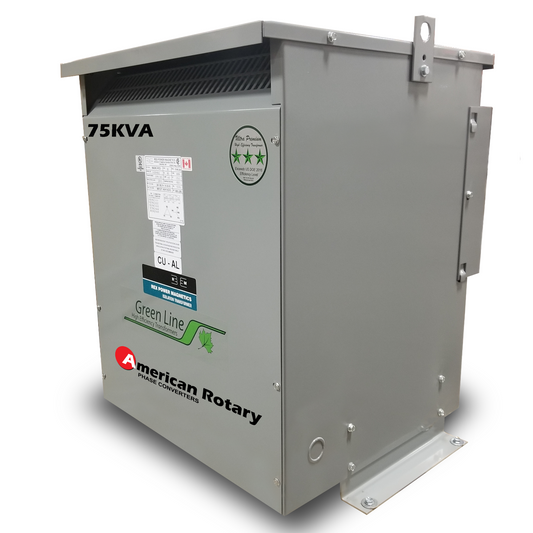 75 kVA 240/208 Volt Primary to 208/240 Volt Secondary 3 Phase Transformador