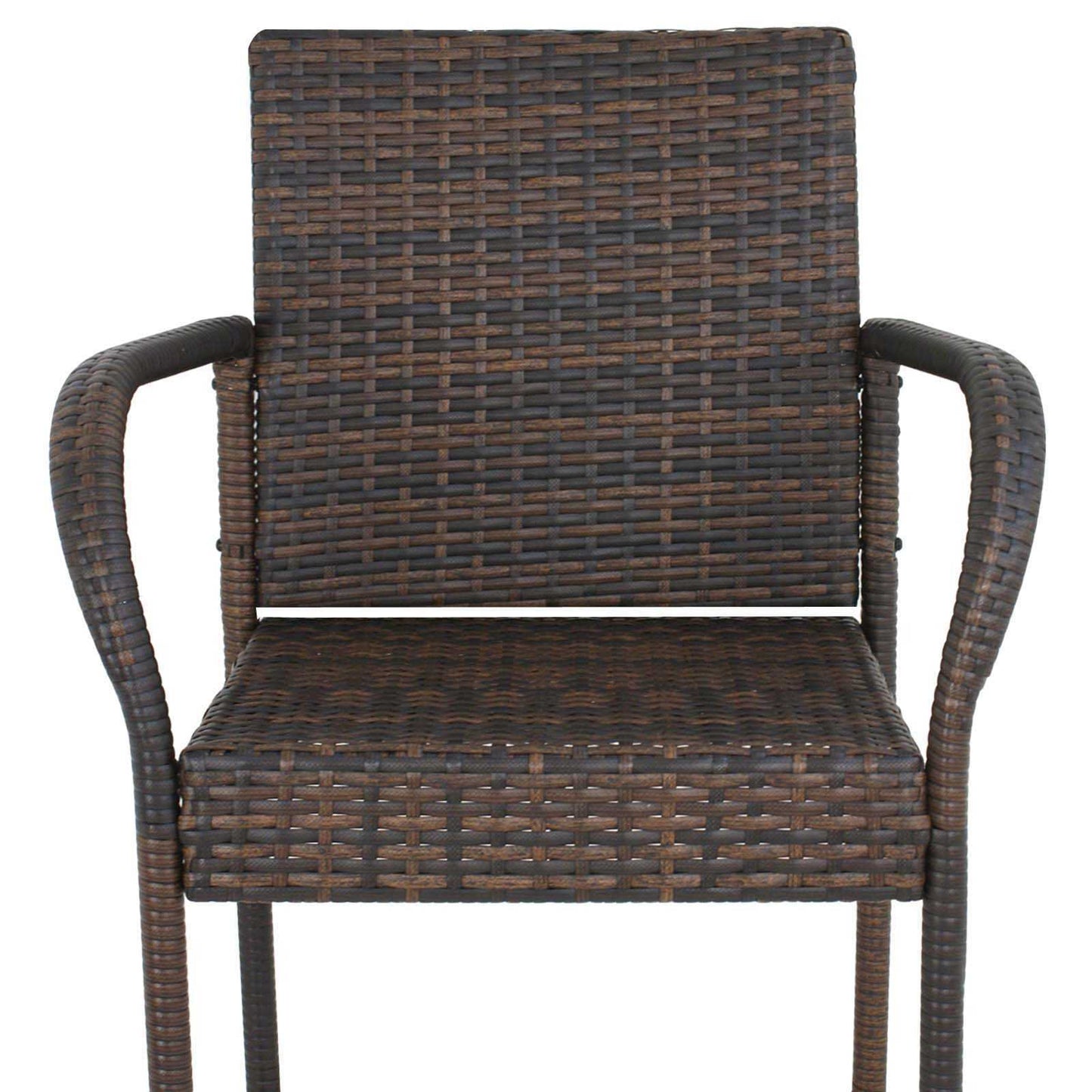 Outdoor Wicker Bar Stool Set of 2 Rattan Bar stools Dining Chair Garden Club