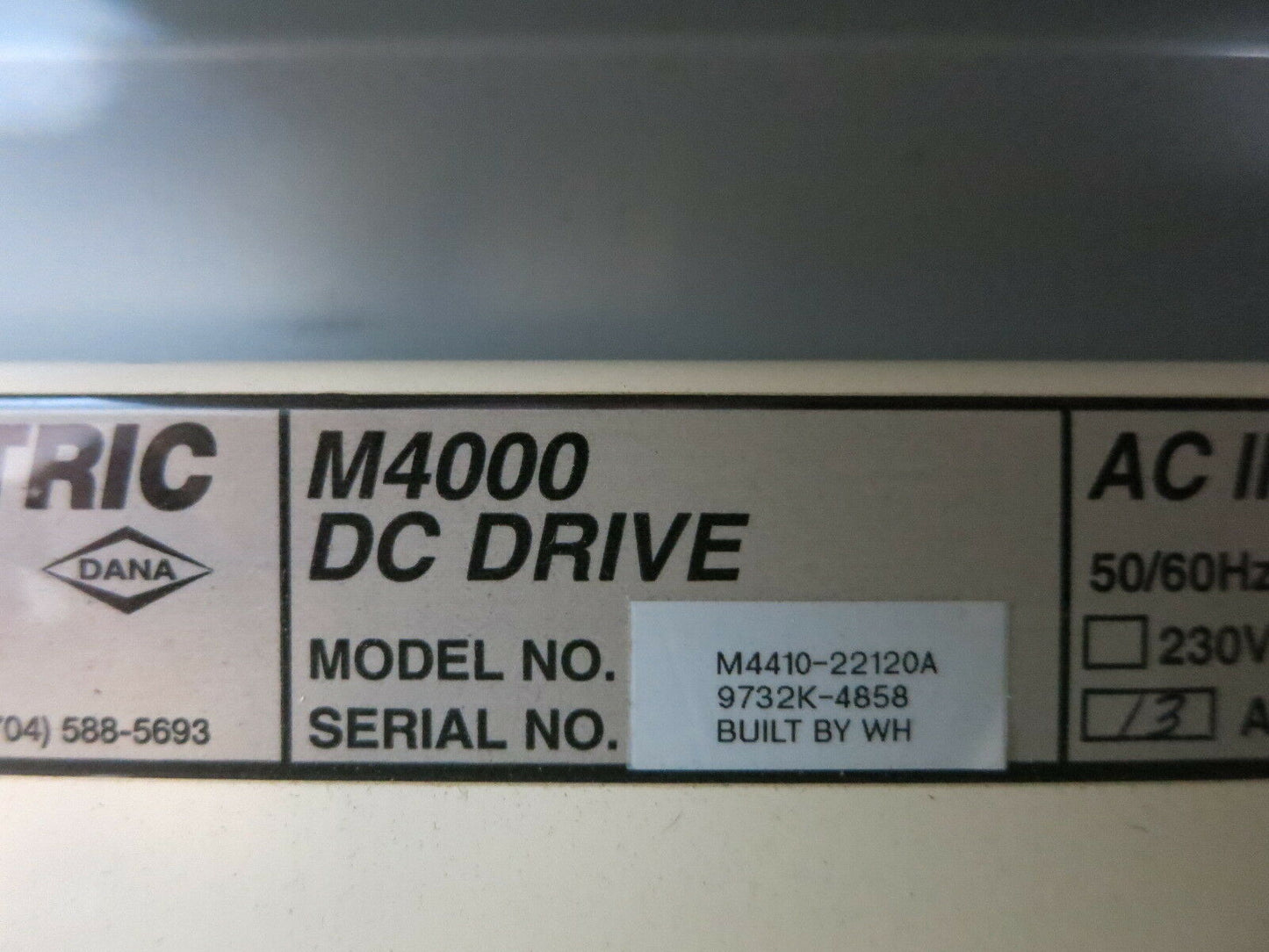 New SECO M4410-22120A 10-HP Mentor II M4000 Digital DC Drive Warner Electric