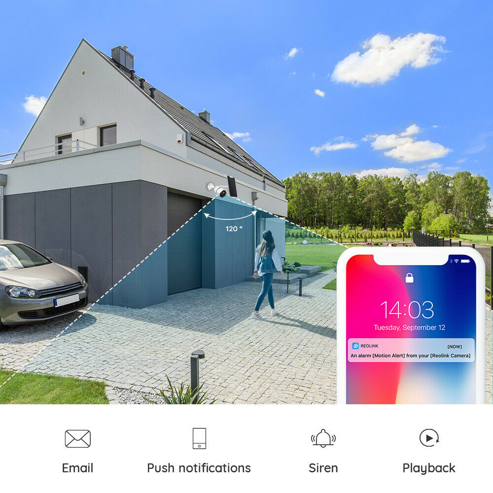 4G LTE Network Mobile Security Camera Battery Powered Reolink GO & Solar Panel