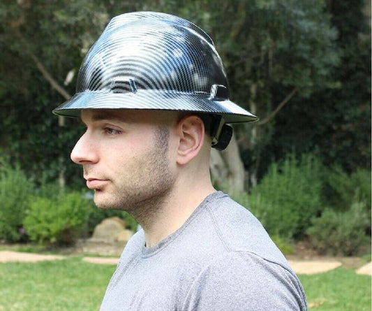 Ridgerock HDPE Safety Hard Hat Full Brim 6 Point Ratcheting System ANSI Z89.1