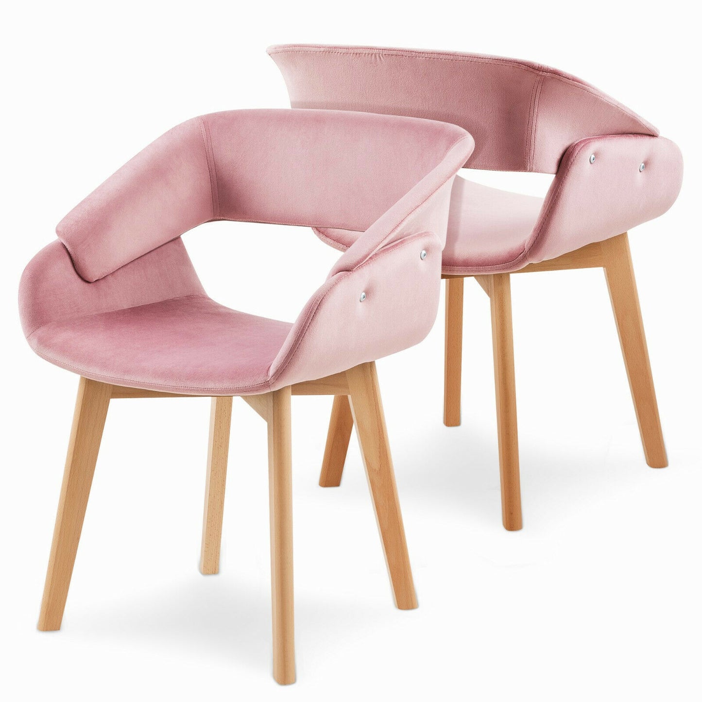 Moderna sala de estar, comedor, sillones decorativos, juego de 2 sillas de comedor de tela de lino ROSA