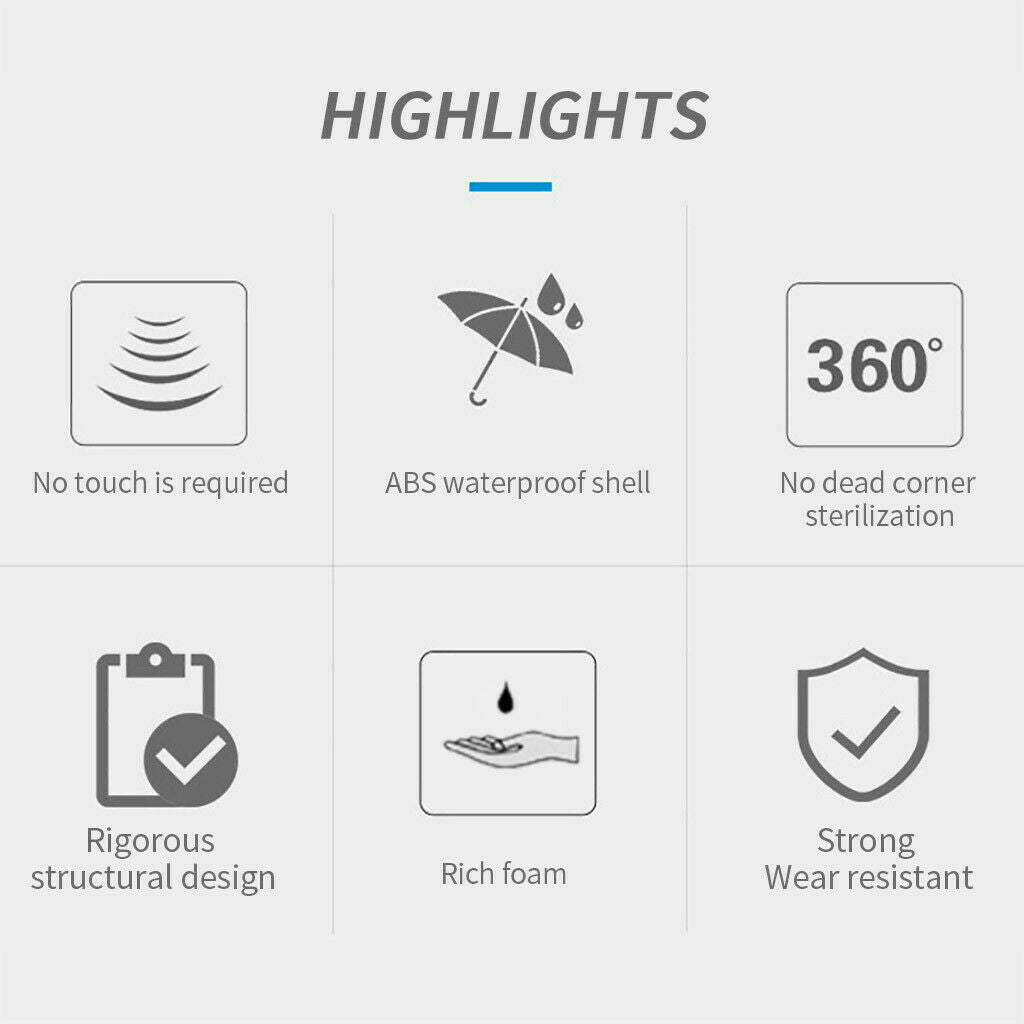 1200ML Automatic Gel/Liquid Soap Dispenser Touchless Sensor Hands-Free Sanitizer