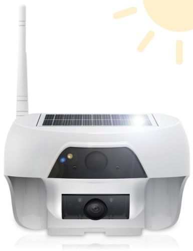 cámara de vigilancia del IP de WIFI Sistema CCTV audio inalámbrico al aire libre accionado por energia solar