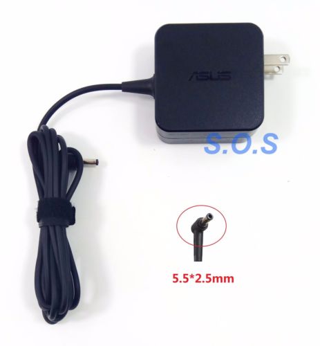 Adaptador de cargador ADP-45DW A para ASUS X551CA X551M X551MA 45W 19V 2.37A, tamaño de enchufe 5.5 * 2.5 mm