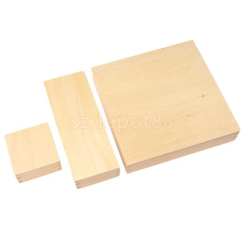 Caja de color de madera material sensorial de Montessori Caja de herramientas de enseñanza preescolar de los niños