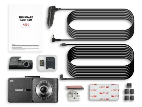 NEW THINKWARE X500D Dashcam w Rear View Camera with 32GB MicroSD X500 UBER LYFT