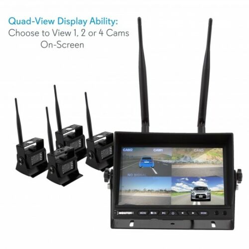 Pyle Waterproof Nightvision Wireless Rear View Camera w/ Distance Scale Lines