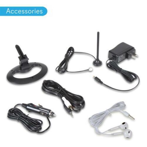 PYLE PLTV9553 9” Pantalla de visualización del monitor sintonizador de TV portátil con batería recargable incorporada