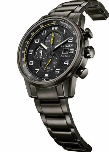 Citizen Eco-Drive Men's Primo Chronograph Gray Bracelet 45mm Watch CA0687-58E