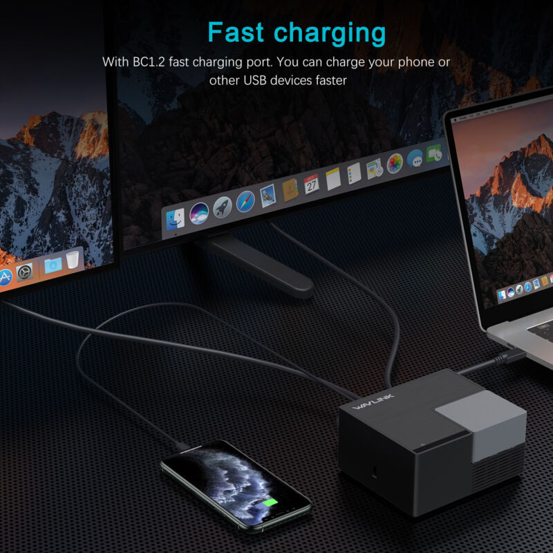 USB C Docking Station Dual Monitor Compatible w/ Mac Windows Thunderbolt 3 & 4 UG69PD2PRO