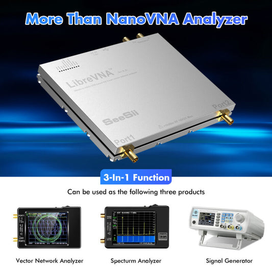NanoVNA Antenna Analyzer USB Based Full 2-Port 100kHz-6GHz Vector Network Analyz
