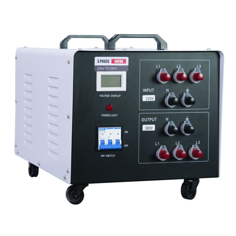 Convertidor de potencia transformador de voltaje trifásico 220V a 380V de 10 kW