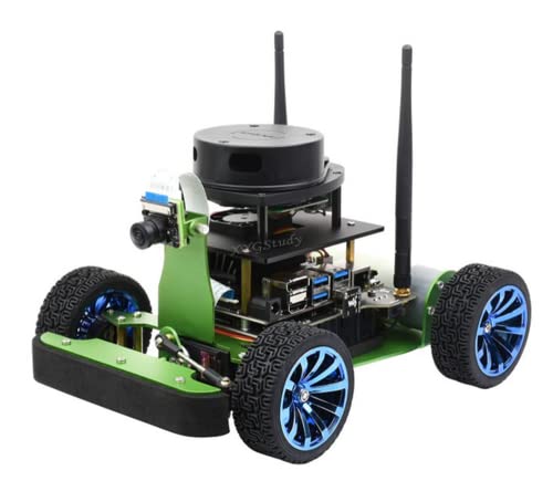 JetBot Kit de robot ROS AI compatible con controladores duales RP2040 Jetson Nano para procesamiento de visión de mapeo Lidar, autoconducción