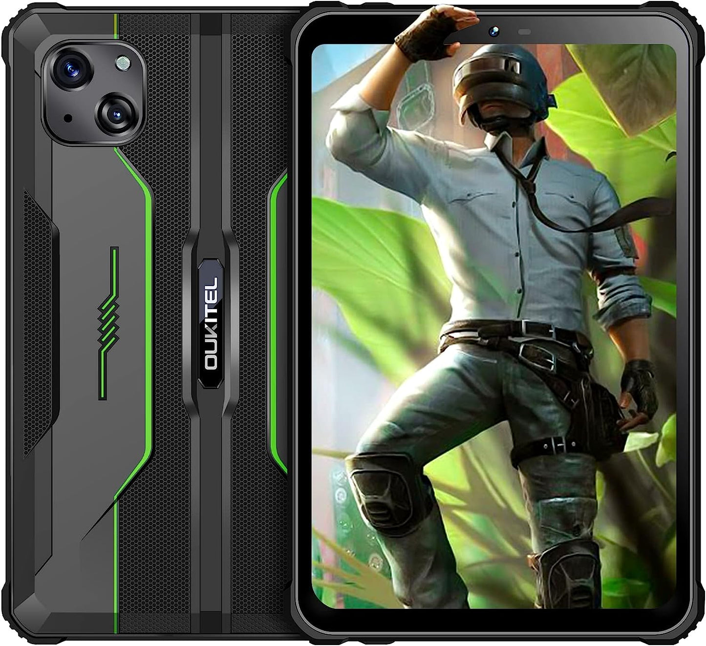 OUKITEL RT3 - Tableta Android 12, resistente al agua, 8 pulgadas, Octa Core 7 GB+64 GB 1 TB expandible, batería de 5150 mAh, cámara de 16+8 MP, tabletas IP68e IP69K, 4G Dual SIM/5G WiFi/BT5.3/GPS