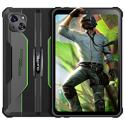 OUKITEL RT3 - Tableta Android 12, resistente al agua, 8 pulgadas, Octa Core 7 GB+64 GB 1 TB expandible, batería de 5150 mAh, cámara de 16+8 MP, tabletas IP68e IP69K, 4G Dual SIM/5G WiFi/BT5.3/GPS