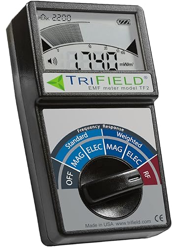 Medidor EMF detecta campos de radio, magnéticos y eléctricos, para 5G, torres celulares, WiFi, Bluetooth, medidores inteligentes