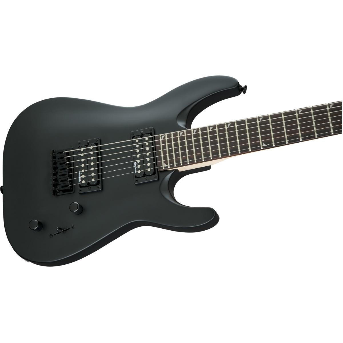 Guitarra eléctrica Jackson JS Dinky Arch Top JS22-7 DKA HT de 7 cuerdas, color negro satinado