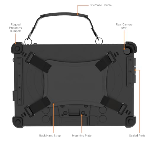 Flex 10D Rugged Tablet - 10.1" IPS Display, Intel N150 Quad Core, 8GB RAM, 128GB SSD, Windows 11 Pro, Wi-Fi 6, MIL-STD-810H, Vehicle Mountable 2-in-1 PC for Field Work