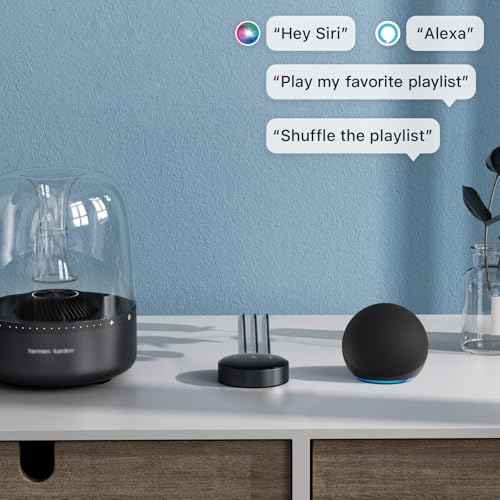 WiiM Mini AirPlay 2 - Streamer de audio inalámbrico, estéreo multihabitación, preamplificador, funciona con asistentes de voz Alexa y Siri, transmite audio de alta resolución desde Amazon Music, Tidal ASR001