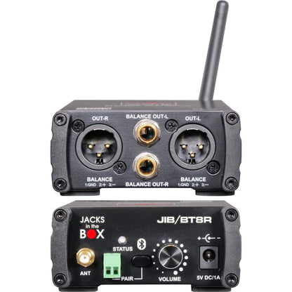 Receptor Bluetooth estéreo Galaxy Audio Jacks In The Box BT8R con XLR y 1/4" O -GAJIBBT8R