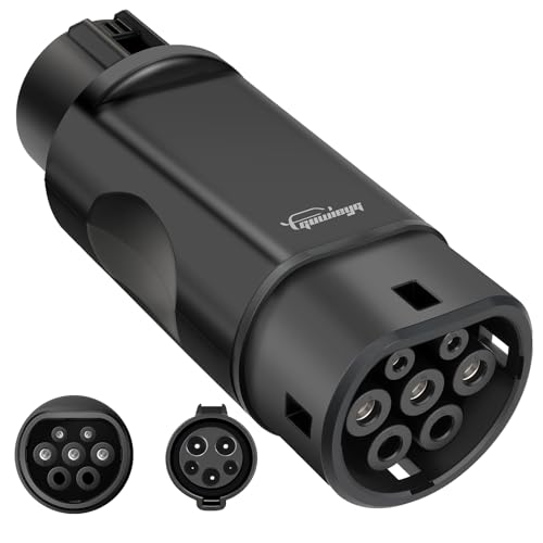 Adaptador de Cargador EV Tipo 1 a Tipo 2, Adaptador de Carga para vehículos eléctricos SAE j1772 a IEC62196 EV Charger