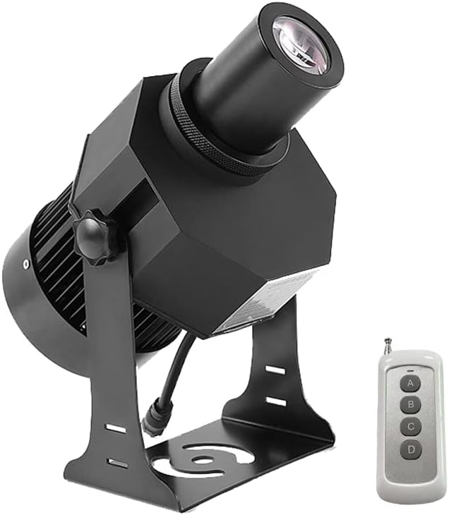 Proyector GOBO con logotipo LED de 120 W, Ip67, luz de efecto DJ impermeable, incluye GOBO de vidrio personalizado gratuito para proyectar imagen para hotel, empresa, tienda, boda,