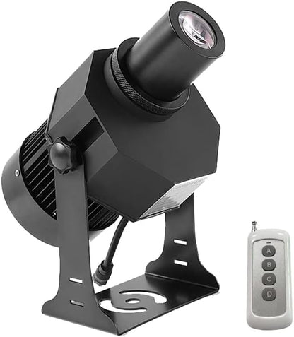 Proyector GOBO con logotipo LED de 120 W, Ip67, luz de efecto DJ impermeable, incluye GOBO de vidrio personalizado gratuito para proyectar imagen para hotel, empresa, tienda, boda,