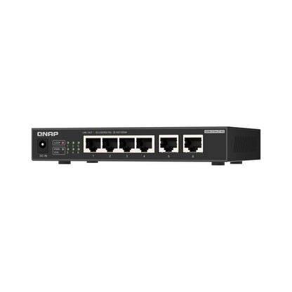 Switch no gestionado QNAP QSW-2104-2T-R2 de 4 puertos 2,5 GbE y 2 puertos 10 GbE QNQSW21042TR