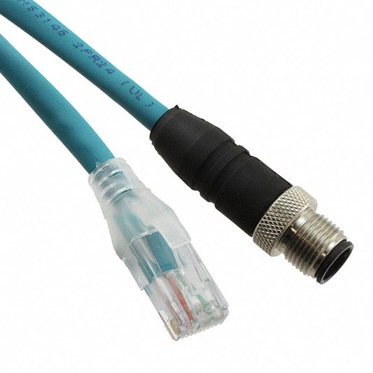 Lumberg Automation 0985 806 103/2M - Circular de 04 pos macho a RJ45, 8p4c 6.56' (2.00m)