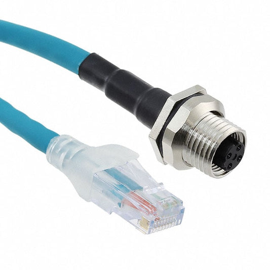 Lumberg Automation 0985 806 104/2M - Circular, hembra y de 04 pos a RJ45, 8p4c 6.56' (2.00m)