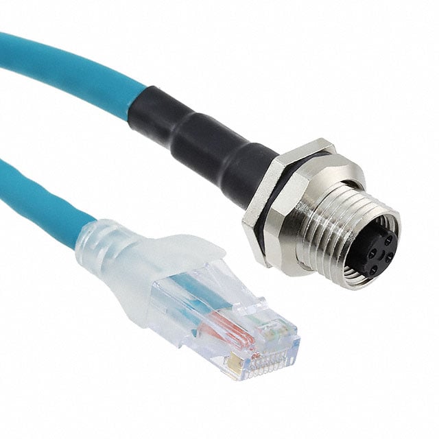 Lumberg Automation 0985 806 104/1M - Circular, hembra y de 04 pos a RJ45, 8p4c 3.28' (1.00m)