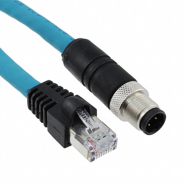 Lumberg Automation 0985 YM57530 103/1M - Circular de 04 pos macho a RJ45, 8p4c 3.28' (1.00m)
