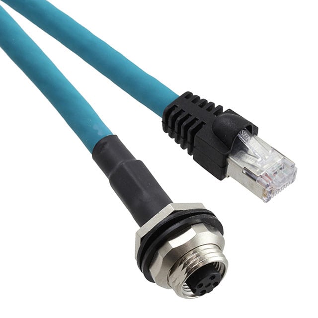 Lumberg Automation 0985 YM57530 104/1M - Circular, hembra y de 04 pos a RJ45, 8p4c 3.28' (1.00m)