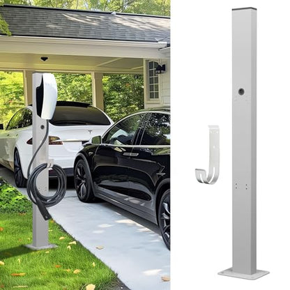 Tesla Charger Pedestal al aire libre EV cargador soporte con soporte para estación de carga EV astilla
