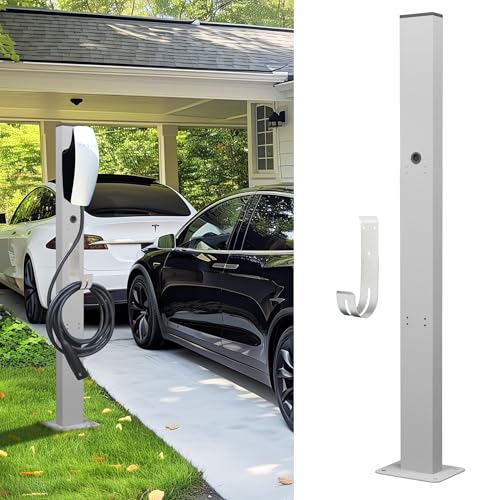 Tesla Charger Pedestal al aire libre EV cargador soporte con soporte para estación de carga EV astilla