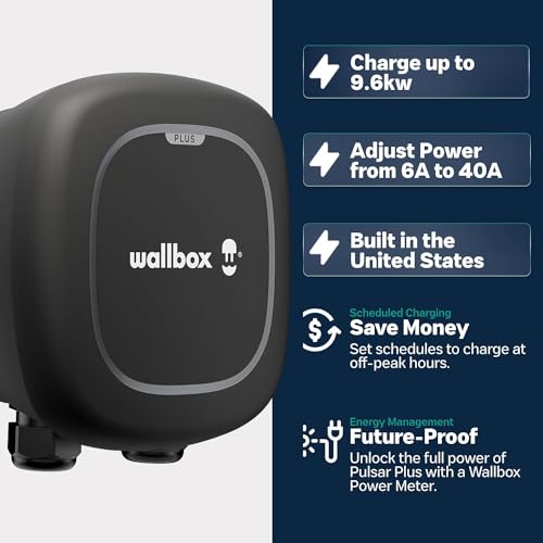 WALLBOX Pulsar Plus 48AMP (11.5 KW) EV Nivel 2 Cargador inteligente