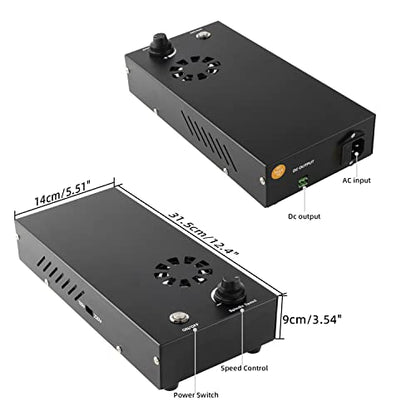 FoxAlien Kit de actualización CNC 300 W DC husillo fresado motor para Masuter 4040, Masuter Pro, Masuter 3, 3018-SE V2 CNC Router máquina de grabado con caja de control integrada velocidad ajustable