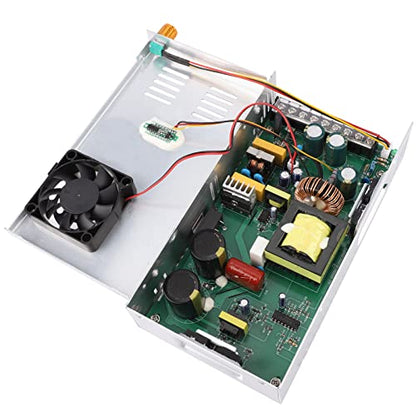 DROK - Fuente de alimentación de 24 V, CA 110 V/220 V a CC 0-24 V, 20 A 480 W, adaptador ajustable variable regulado 5 V, 12 V, 24 V, voltaje, transformador LED de voltaje de conmutación de 20 A,