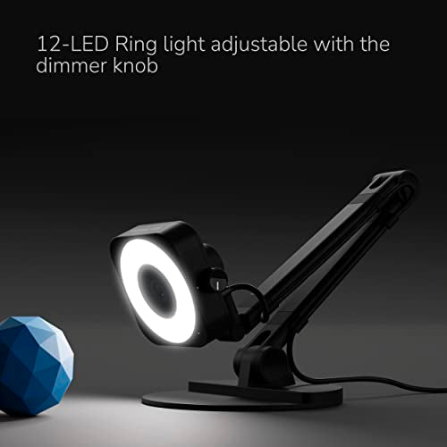 OKIOCAM X1 4K Ultra HD Cámara de documentos de modo dual y cámara web - Luz LED, micrófonos integrados, enfoque automático, formato A3 Ledger - Funciona con Zoom, Google Meet OBS, equipos -