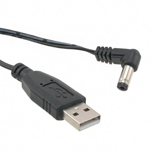Tensility International Corp 10-00242 - Clavija tipo barril - 2.1mm DI, 5.5mm DE a clavija macho USB A 6.00' (1.83m)